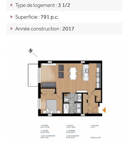 1 bedroom apartment for rent in Lévis — photo 4