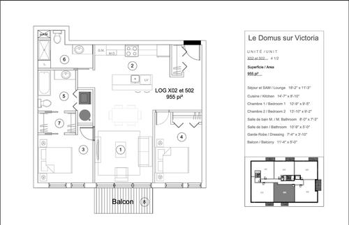 Appartement de 2 chambres à louer à Longueuil — photo 2