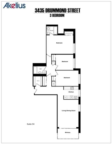 Appartement de 3 chambres à louer à Montreal - Ville-Marie — photo 14