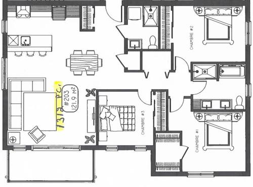 Appartement de 3 chambres à louer à Québec - Sainte-Foy–Sillery–Cap-Rouge — photo 6