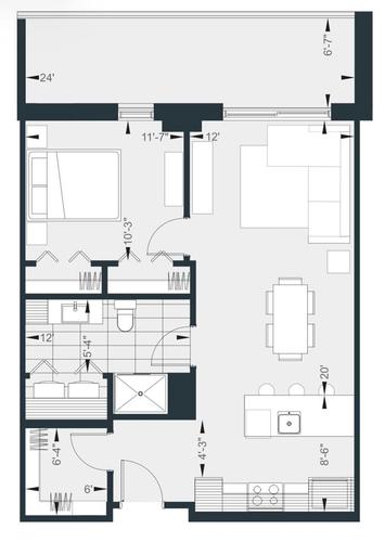 1 bedroom apartment for rent in Québec - Les Rivières — photo 17