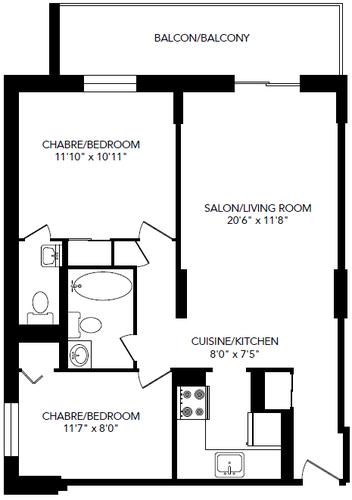 2 bedrooms apartment for rent in Montreal - Ville-Marie — photo 16