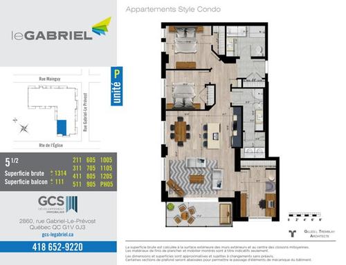 Appartement de 3 chambres à louer à Québec - Sainte-Foy–Sillery–Cap-Rouge — photo 3