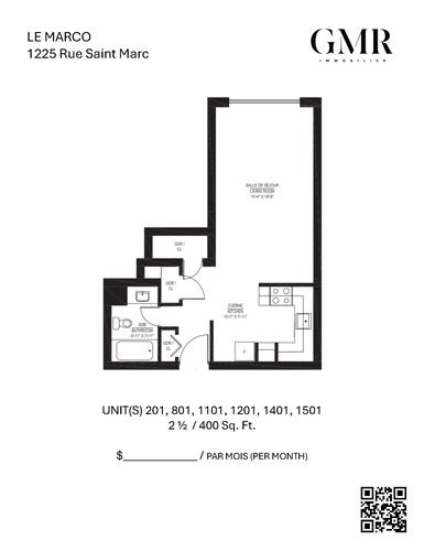 1 bedroom apartment for rent in Montreal - Ville-Marie — photo 14