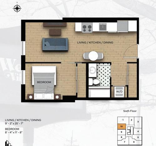 Appartement de 1 chambre à louer à - — photo 19