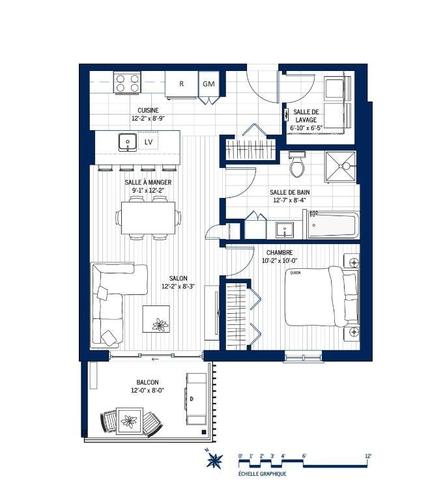 1 bedroom apartment for rent in Québec - Les Rivières — photo 2