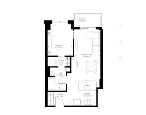 Appartement de 1 chambre à louer à Montreal - Ville-Marie — photo 7