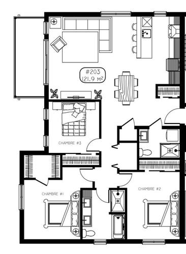 Appartement de 3 chambres à louer à Québec - Sainte-Foy–Sillery–Cap-Rouge — photo 14