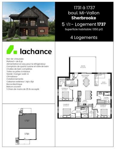 3 bedrooms apartment for rent in Sherbrooke — photo 2