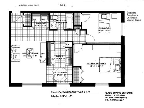 2 bedrooms apartment for rent in Québec - Sainte-Foy–Sillery–Cap-Rouge — photo 10
