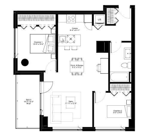 1 bedroom apartment for rent in Montreal - Ville-Marie — photo 10