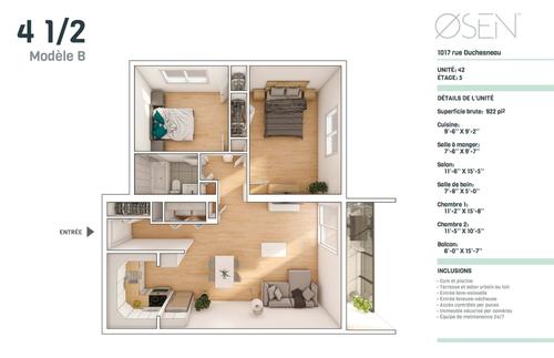 Appartement de 2 chambres à louer à Québec - Sainte-Foy–Sillery–Cap-Rouge — photo 20