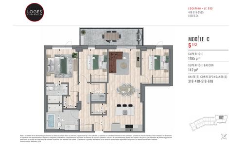 Appartement de 3 chambres à louer à Lévis — photo 2
