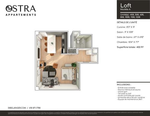 Studio for rent in Québec - La Cité-Limoilou — photo 11
