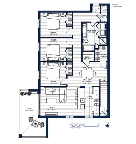 Appartement de 3 chambres à louer à Lévis — photo 2