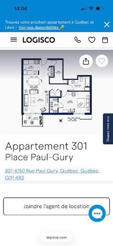 Appartement de 1 chambre à louer à Québec - Les Rivières — photo 10