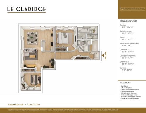 Appartement de 2 chambres à louer à Québec - La Cité-Limoilou — photo 22