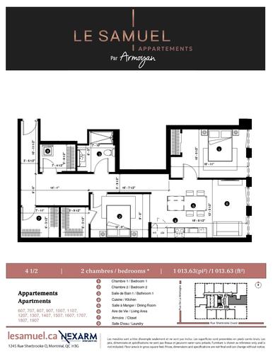 Appartement de 3 chambres à louer à Montreal - Ville-Marie — photo 22