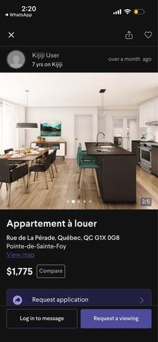 Appartement de 2 chambres à louer à Québec - Sainte-Foy–Sillery–Cap-Rouge — photo 2