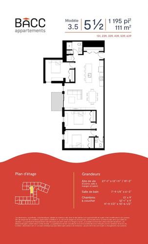 3 bedrooms apartment for rent in Québec - Sainte-Foy–Sillery–Cap-Rouge — photo 2