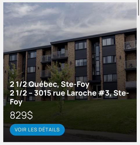Studio à louer à Québec - Sainte-Foy–Sillery–Cap-Rouge — photo 3