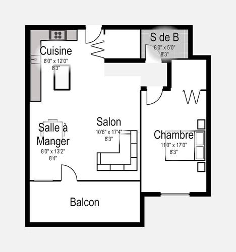 Appartement de 1 chambre à louer à Montréal — photo 2