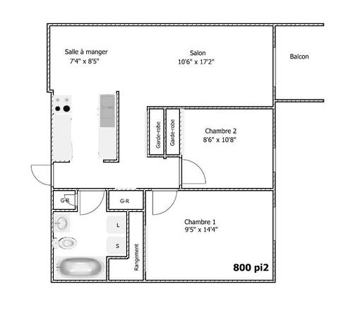 Appartement de 2 chambres à louer à Québec - Charlesbourg — photo 7