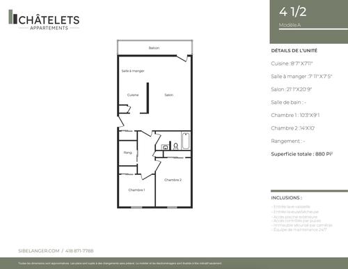 2 bedrooms apartment for rent in Québec - Sainte-Foy–Sillery–Cap-Rouge — photo 15