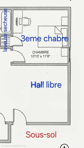 Appartement de 3 chambres à louer à Québec - Sainte-Foy–Sillery–Cap-Rouge — photo 2