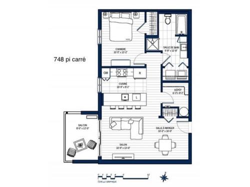 1 bedroom apartment for rent in Lévis — photo 2