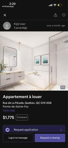 Appartement de 2 chambres à louer à Québec - Sainte-Foy–Sillery–Cap-Rouge — photo 3