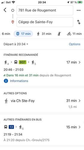 Studio à louer à Québec - Sainte-Foy–Sillery–Cap-Rouge — photo 12
