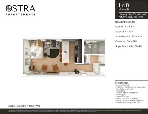 Studio à louer à Québec - La Cité-Limoilou — photo 12