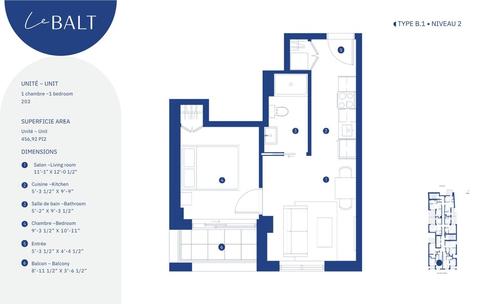 1 bedroom apartment for rent in Montreal - Ville-Marie — photo 3