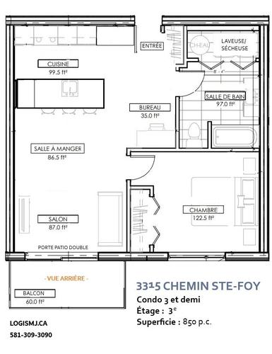 Appartement de 3 chambres à louer à Québec - Sainte-Foy–Sillery–Cap-Rouge — photo 9