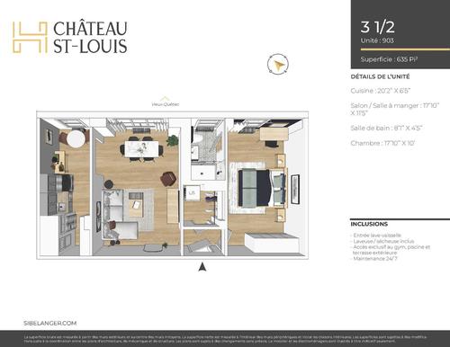 Appartement de 2 chambres à louer à Québec - La Cité-Limoilou — photo 15