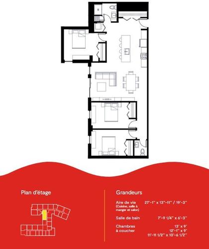 Appartement de 3 chambres à louer à Québec - Sainte-Foy–Sillery–Cap-Rouge — photo 11