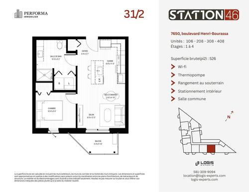 Appartement de 1 chambre à louer à Québec - Charlesbourg — photo 9