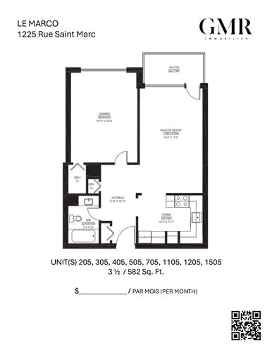 1 bedroom apartment for rent in Montreal - Ville-Marie — photo 13