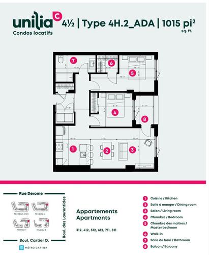2 bedrooms apartment for rent in Laval — photo 9